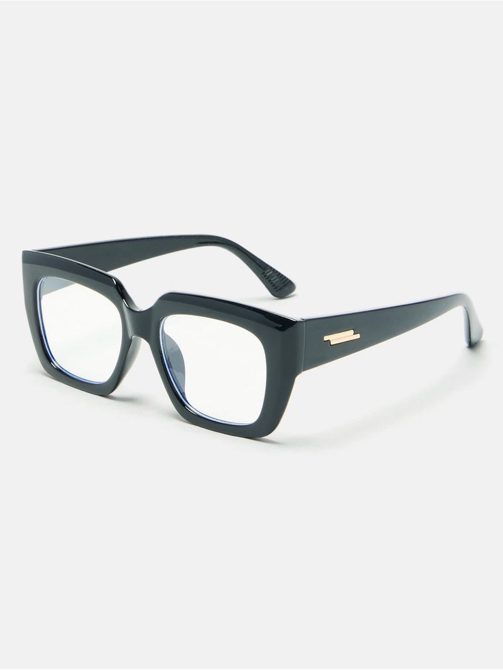 Fashion Nova Black Square Frame Glasses for Women